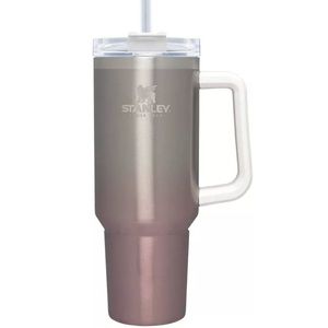 Ombré stainless steel and pink 40oz Stanley tumbler